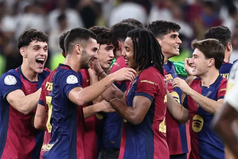 10-man Barcelona smash Real Madrid 5-2 to win Spanish Super Cup